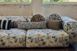 HKliving Printed round cushion "herritage"