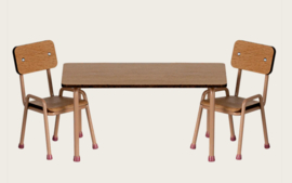 Maileg Tafel met 2 stoeltjes | donker roze