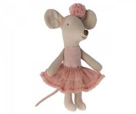 Maileg Ballerina mouse Little sister | rose