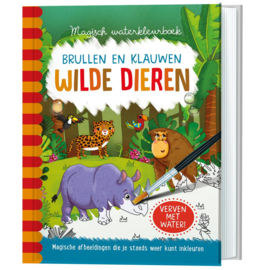 Magisch Waterkleurboek "Wilde dieren"