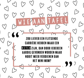 Wie aan Tafel? "Vriendinnen"