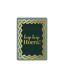 Kassaplan A7 Kaartje "Hiep hiep hoera"