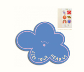 The Gift Label Cut Out Cards "Cloud - Keep Your Head Up"