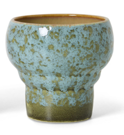 HKliving 70's Ceramics Lungo mug "Symbolist" Verdigris