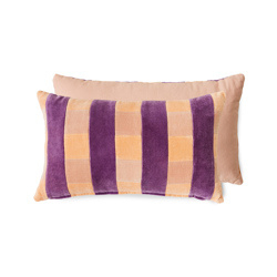 HKliving Striped velvet cushion "Midsummer"