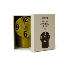 HKliving Retro Ceramic clock | olive