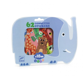 Djeco Stickers Mijn eerste stickers "Savanne dieren" | 18 maanden