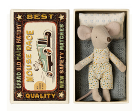 Maileg Little brother mouse in matchbox