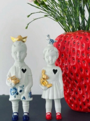 Lammers & Lammers Kees Jan met bootje | delftsblauw