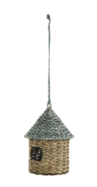 Madam Stoltz Hanging Bird house | blue