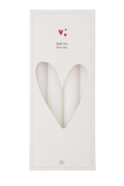 Zusss 4 rustieke kaarsen | off white