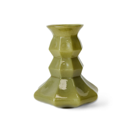 HKliving Silhouette glass vase | green