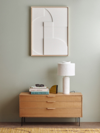 HKliving Gesso Table lamp / Gesso tafellamp | Matt white