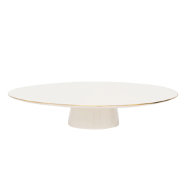 Urban Nature Culture Good Morning Cake Stand | white / taartplateau met gouden rand | wit