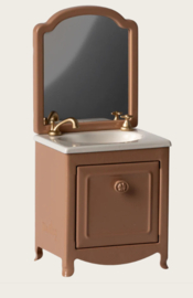 Maileg Sink dresser Mouse | dark powder