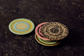 HKliving 70's Ceramics Coaters "Final touch" set of 4