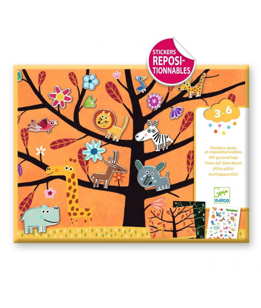 Djeco Herbruikbare stickers "Tikkertje" | 3 - 6 jaar