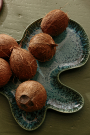 HKliving Shell plate "Teal"