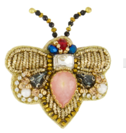 Zusss Vlinder Broche | mosgroen