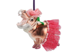 Kerst ornament "Nijlpaard met tutu"