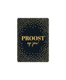Kassaplan A7 Kaartje "Proost op jou"