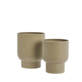 Madam Stoltz Flower Pot small | matt beige