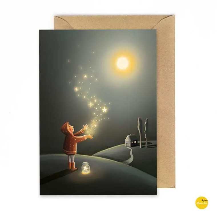 Wenskaart Sterretjes