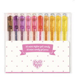 Djeco 10 mini candy-coloured gel pens