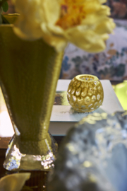 HKliving Dome candle holder | ochre