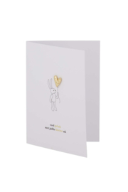 Zusss  Wenskaart met "broche hartje" kleine uk