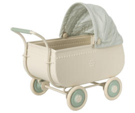 Maileg Miniatuur kinderwagen Micro | blauw