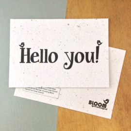 Bloom Bloeikaart BW collection "Hello you"