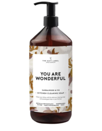 The Gift Label Afwasmiddel "You are wonderful"