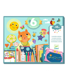 Djeco 6 Creatieve doos "Jungeldieren" | 18 maanden