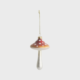 &Klevering Ornament Mushroom / Kerstbal Paddenstoel Small