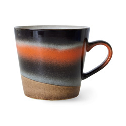 HKliving  70's Ceramics Cappuccino mug "Heat"