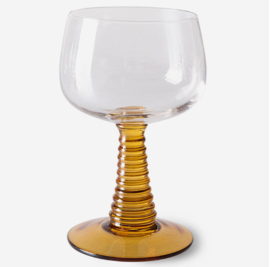 HKliving Swirl Wineglass High | Ochre