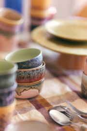 HKliving 70's Ceramics Dessert Bowls "Cove"