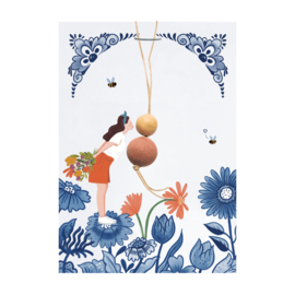 Blossombs Lucky doll "Delft blue kisses"