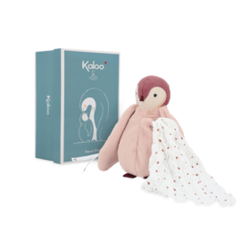 Kaloo Complices Pinguin met kusjes doek | roze