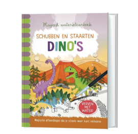 Magisch Waterkleurboek "Schubben en staarten Dino's"