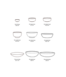 HKliving 70's Ceramics Noodle Bowl "Birthstone"