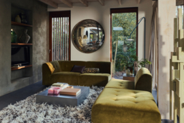 HKliving Woven Cushion | chocolate brown