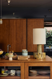 HKliving Ceramic Lamp Base | reactive green