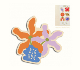 The Gift Label Cut Out Cards "Flower - Big Hug"