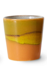 HKliving 70's Ceramics Egg cup "Island" | groen geel oranje