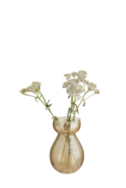 Madam Stoltz Hyacinth glass vase | gold luster