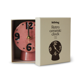 HKliving Retro Ceramic clock | pink