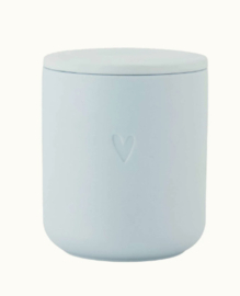Zusss Geurkaars keramiek "hartje" | blauw