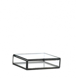 Madam Stoltz Glassbox black small | glasbox zwart